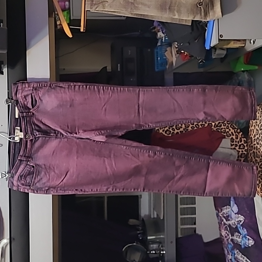 Vintage America ladies PURPLE skinny jeans. Size14